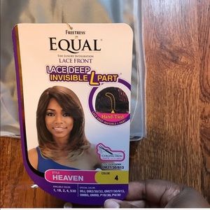 Lace deep invisible L part wig